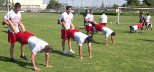 Partner Inverted Push Ups