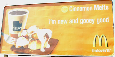 McDonald's Cinnamon Melt Billboard