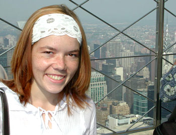 Alicia Jones, Empire State Building, September 2002