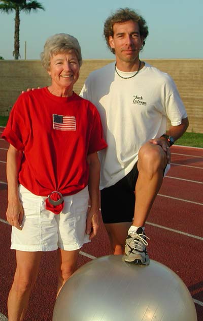 Active Senior Anna Mulock with Ron Jones