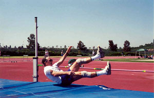 Active Senior Paul Bambrook High Jumping