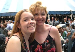 Alicia & Alana Jones at 2003 Barnard Graduation