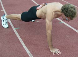 "1-Arm" Push Up-Position 1 (Up)